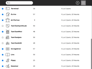 Vue liste