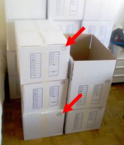 Dans les cartons