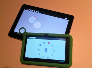 Sugarizer sur une tablet Android et sur la XO Tablet
